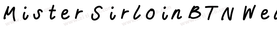 Mister Sirloin BTN Well字体转换